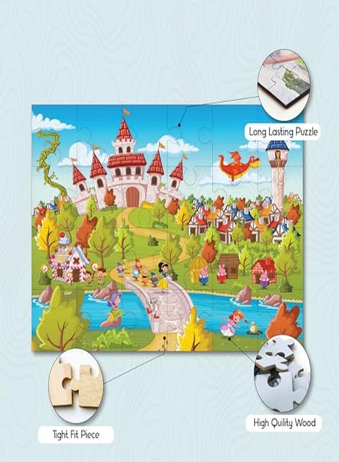 Khilonewale 8x12 Inch Kids Jigsaw Puzzle, 3+ Years - Premium Thick Pieces, Bright Educational Illustration, Montessori Brain‑Boosting Toy & Relaxing Family (Charming Village Walk) - Image 5